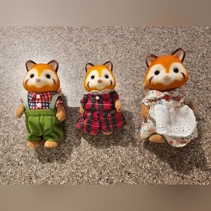 Calico Critters Red Panda Family